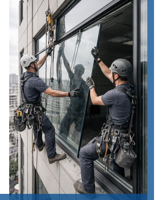 Замена стеклопакетов на высоте в Невинномысске от 5626 р. | ВЫСОТНИК-Нвн