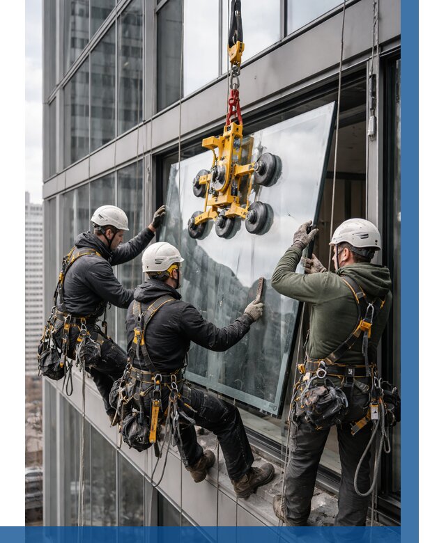 Фасадное остекление зданий под ключ в Невинномысске от 10229 р. | ВЫСОТНИК-Нвн