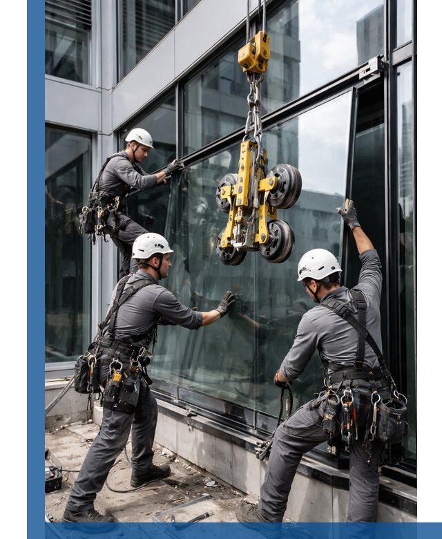 Структурное остекление фасадов в Невинномысске монтаж и обслуживание