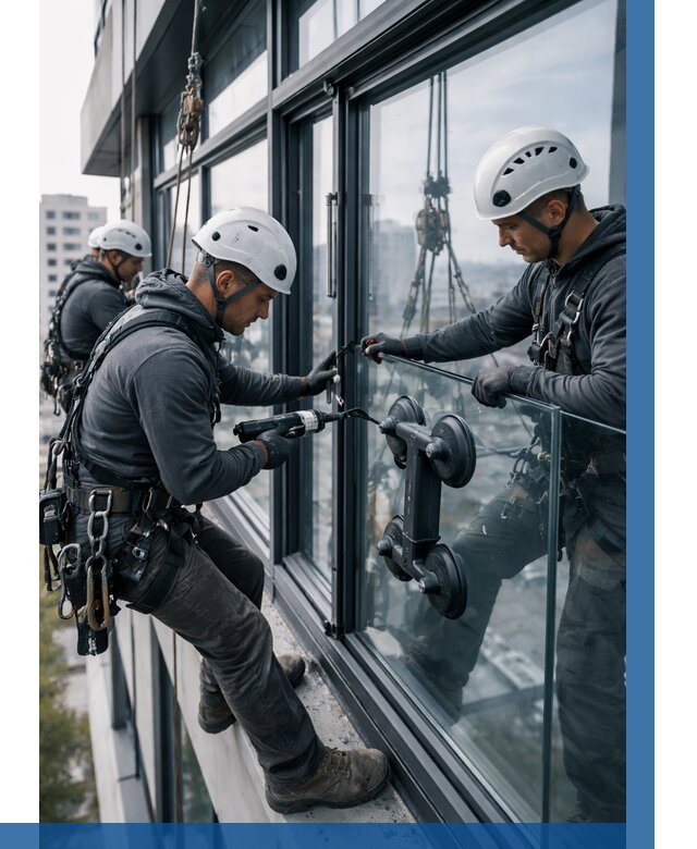 Витражное остекление зданий в Невинномысске от 3580 р. | ВЫСОТНИК-Нвн