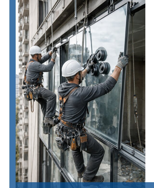 Витражное остекление фасадов и лоджий в Невинномысске под ключ