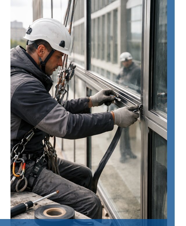 Ремонт витражных конструкций в Невинномысске от 3580 р. | ВЫСОТНИК-Нвн