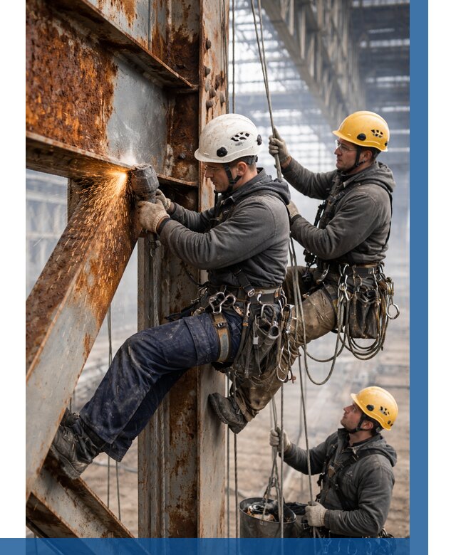 Зачистка металла от ржавчины в Невинномысске от 358 р. | ВЫСОТНИК-Нвн