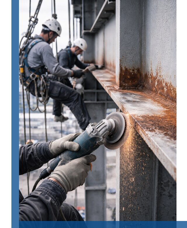 Зачистка металла от ржавчины и подготовка поверхностей в Невинномысске