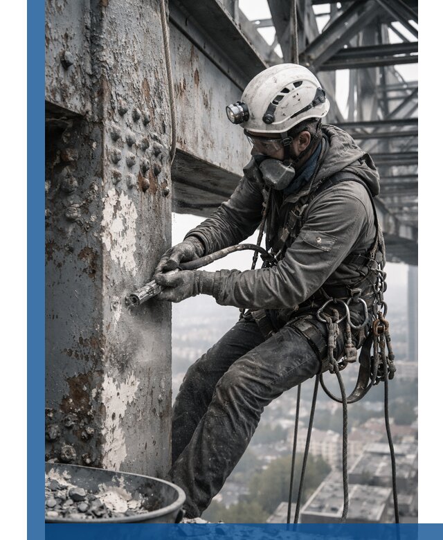 Удаление старой краски с металлических конструкций в Невинномысске