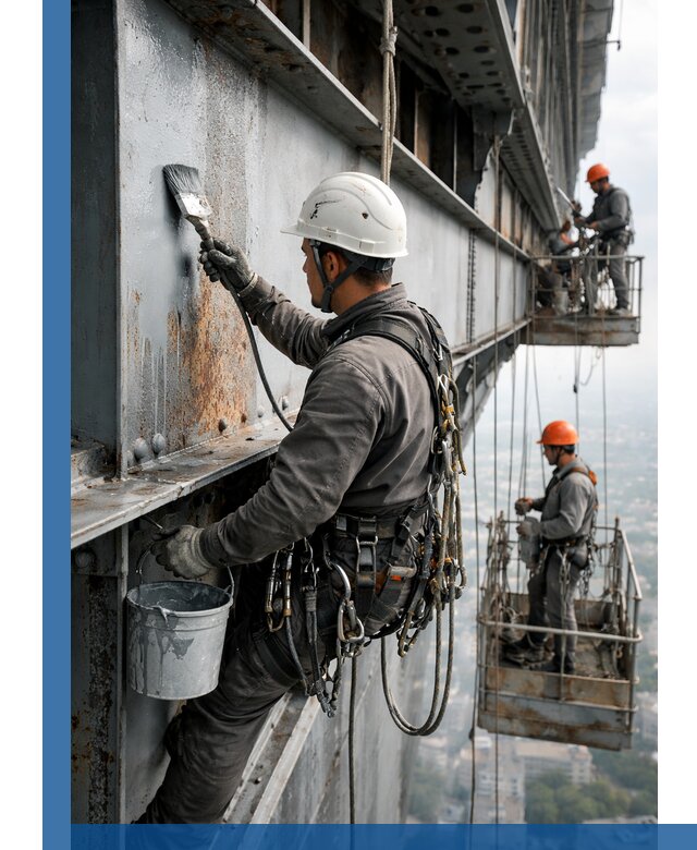 Покраска металлоконструкций на высоте в Невинномысске профессионально