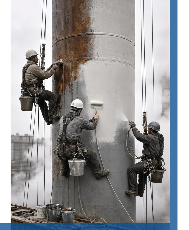 Покраска дымовых труб в Невинномысске от 8695 р. | ВЫСОТНИК-Нвн