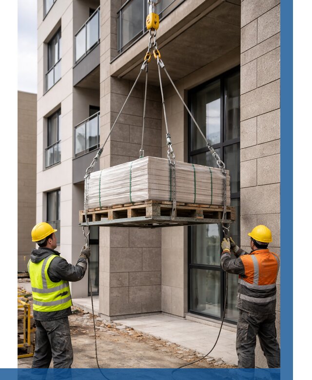 Подъем керамогранита на этаж в Невинномысске от 3580 р. | ВЫСОТНИК-Нвн