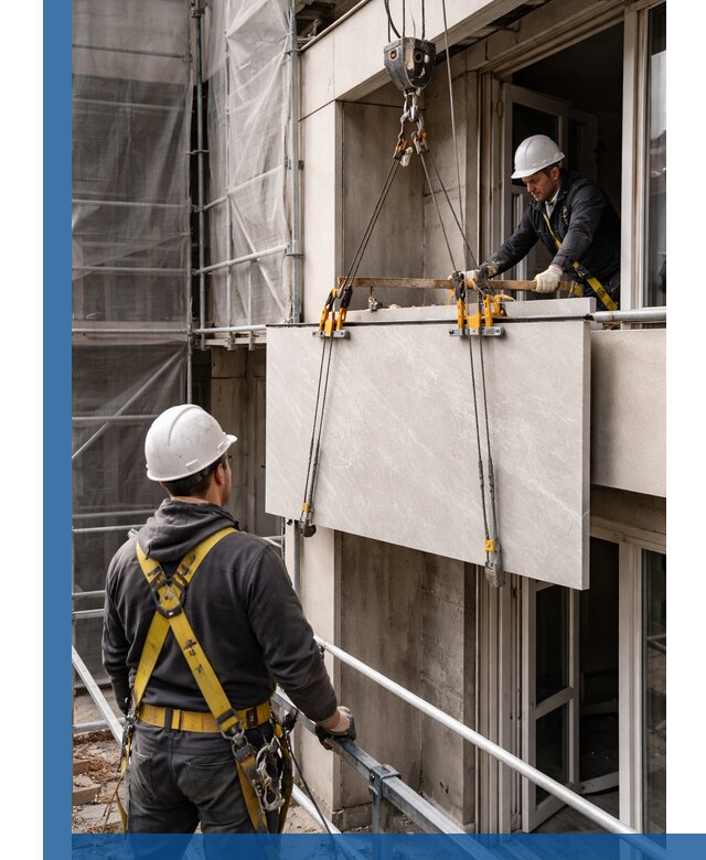 Подъем керамогранита на этаж в Невинномысске грузчиками и техникой