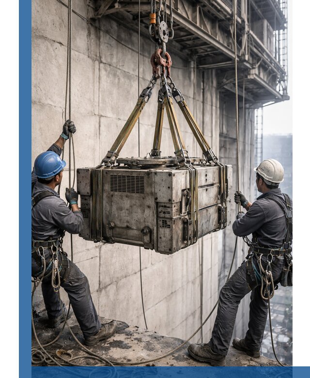 Такелажные работы на высоте, подъем и монтаж грузов в Невинномысске