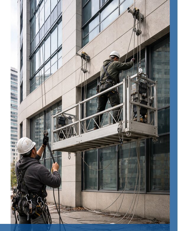 Монтаж и подъем фасадной люльки в Невинномысске от 12275 р. | ВЫСОТНИК-Нвн