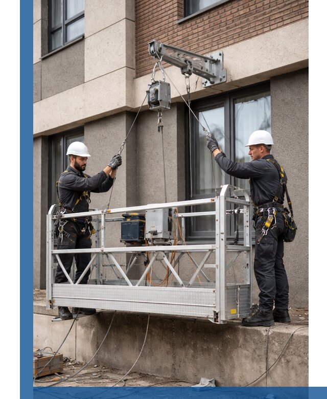 Монтаж и подъем фасадной люльки в Невинномысске с гарантией безопасности