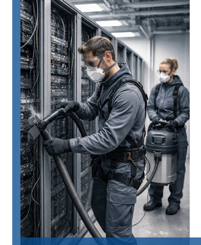 Обеспыливание серверной комнаты в Невинномысске, профессиональная очистка