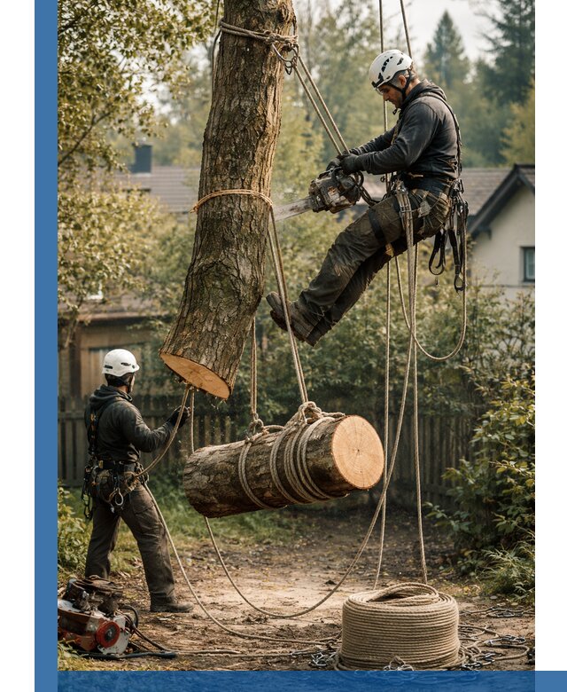 Валка деревьев частями в Невинномысске, безопасно и аккуратно
