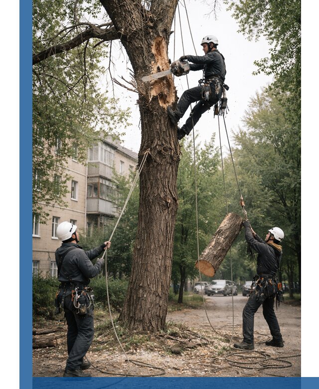 Срочное удаление аварийных деревьев в Невинномысске с гарантией безопасности