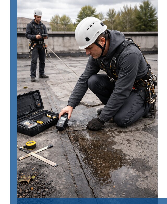 Обследование кровли на протечки и выявление дефектов в Невинномысске