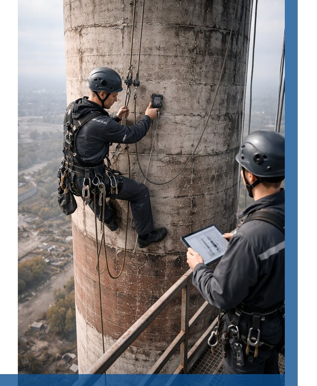 Обследование дымовой трубы в Невинномысске от 8183 р. | ВЫСОТНИК-Нвн